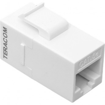 Адаптер проходной EKF TERACOM Cat.5E неэкранированный RJ45-RJ45 тип Keystone белый