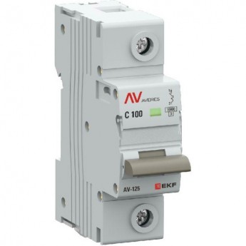 Автоматический выключатель EKF AV-125 1P 100A (C) 10kA AVERES mcb125-1-100C-av Автоматический выключатель EKF AV-125 1P 100A (C) 10kA AVERES mcb125-1-100C-av