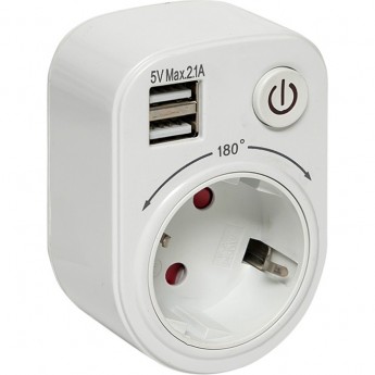 Блок розеточный EKF (розетка 2P+E 16А 2 USB разъема 5В 2.1А) PROxima Блок розеточный EKF (розетка 2P+E 16А 2 USB разъема 5В 2.1А) PROxima