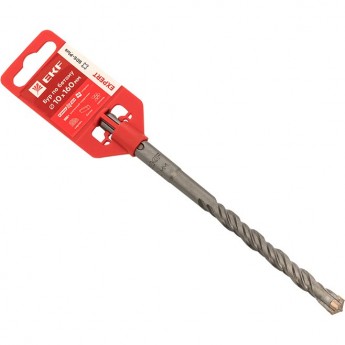 Бур по бетону EKF EXPERT SDS-plus 10х160 мм (4 резца) (4S спираль) Бур по бетону EKF EXPERT SDS-plus 10х160 мм (4 резца) (4S спираль)