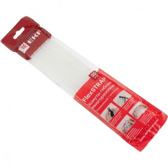Хомут гибкий EKF (20 шт.) белый FlexSTRAP