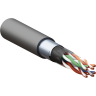 Кабель витая пара EKF F/UTP кат.5e 4 пары solid внешний оболочка LDPE черный TERACOM TRC-5EFTP-04PE-BK-OUT3