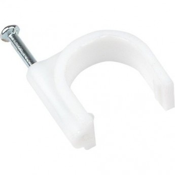 Крепежная скоба EKF 6 мм, круглая, PROxima, 50 шт Крепежная скоба EKF 6 мм, круглая, PROxima, 50 шт