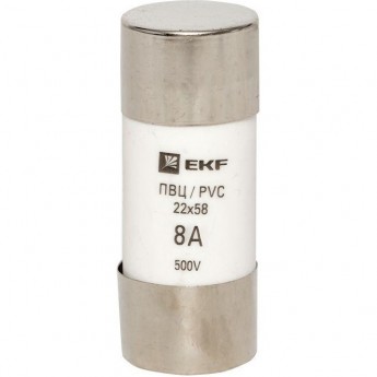 Плавкая цилиндрическая вставка EKF ПВЦ, 8А, PROxima