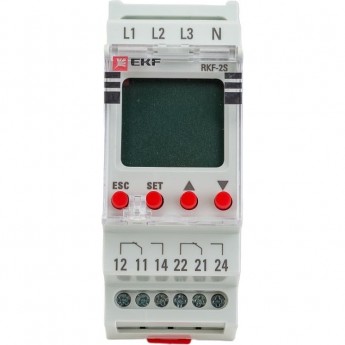Реле контроля фаз EKF PROXIMA RKF-2S с LCD дисплеем (с нейтралью)