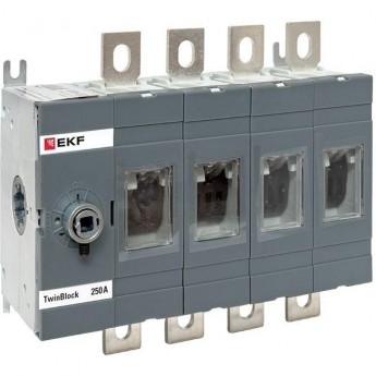 Рубильник EKF 250A 4P без рукоятки управления TwinBlock