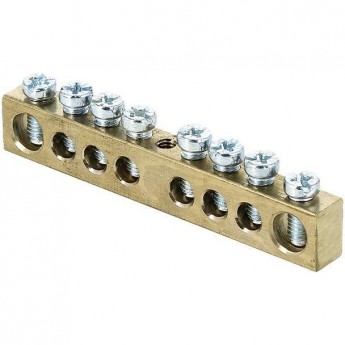 Шина EKF SN0-63-08-R PEN "ноль-земля" 6х9 8 отвер. латунь крепеж по центру розн. стикер PROxima Шина EKF SN0-63-08-R PEN "ноль-земля" 6х9 8 отвер. латунь крепеж по центру розн. стикер PROxima