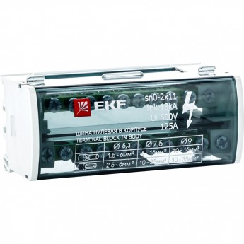 Шина нулевая в корпусе EKF PROXIMA 2х11 Шина нулевая в корпусе EKF PROXIMA 2х11